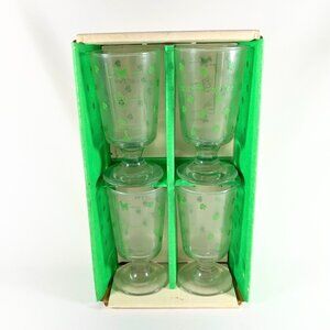 VINTAGE SET OF FOUR LIBBY “IRISH COFFEE” GLASSES IN THEIR ORIGINAL BOX